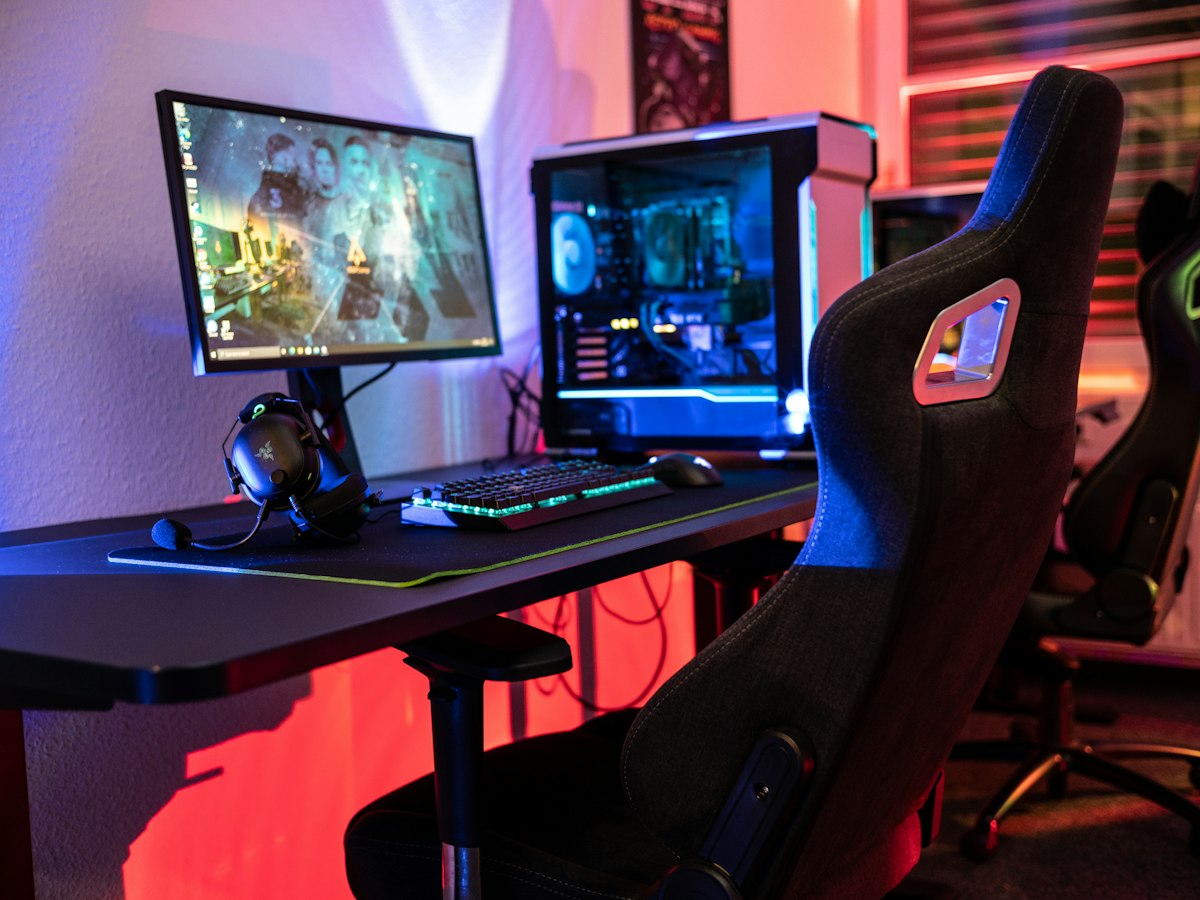 Setup gaming avec chaise